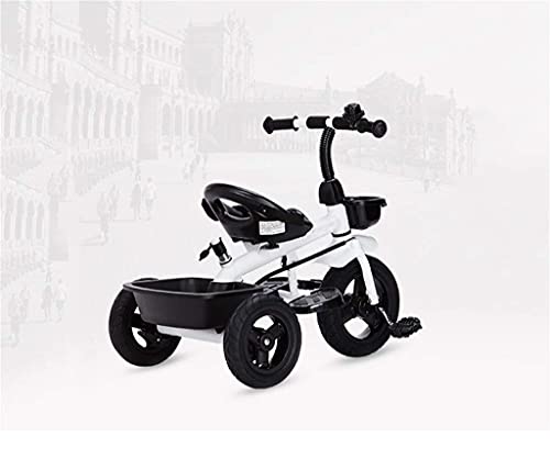 UKUOFL Triciclo Cochecitos Trolley Carro de bebé Bicicleta Coche de para niños Titanio Ruedas vacías Freno Doble BIC 3 Ruedas (Niño/niña, 18 Meses -6 años) Bicicleta (Color: C) (Color: C) Happy House