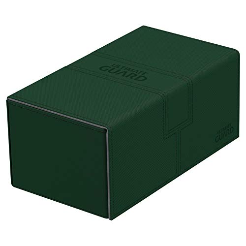 Ultimate Guard Twin Flip´n´Tray Deck Case 200+ Caja de Cartas Tamaño Estándar XenoSkin Verde