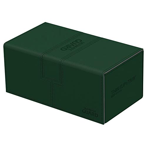 Ultimate Guard Twin Flip´n´Tray Deck Case 200+ Caja de Cartas Tamaño Estándar XenoSkin Verde