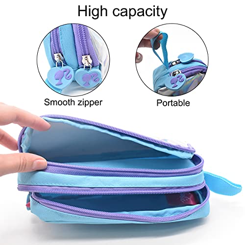 Unicornio Estuche - simyron Multifuncional Estuche de Lápices, de Gran Capacidad Princesa Bolsa de Lápiz Organizador, Estuche Papelería Bolígrafo Bolso para Niña Estudiante Escuela Regalo Artículos