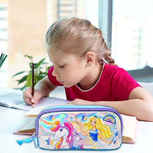 Unicornio Estuche - simyron Multifuncional Estuche de Lápices, de Gran Capacidad Princesa Bolsa de Lápiz Organizador, Estuche Papelería Bolígrafo Bolso para Niña Estudiante Escuela Regalo Artículos