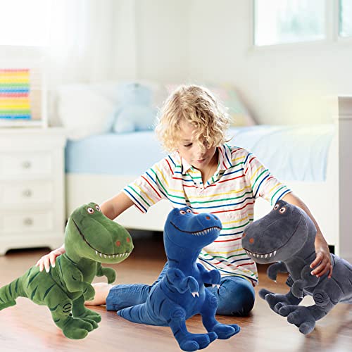 Uposao Peluche de dinosaurio grande, 60 cm, juguete de peluche con simulación de tiranosaurio de peluche, juguete suave de peluche, regalo para bebés, niños, niños, color verde