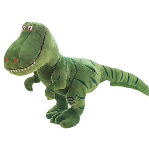 Uposao Peluche de dinosaurio grande, 60 cm, juguete de peluche con simulación de tiranosaurio de peluche, juguete suave de peluche, regalo para bebés, niños, niños, color verde