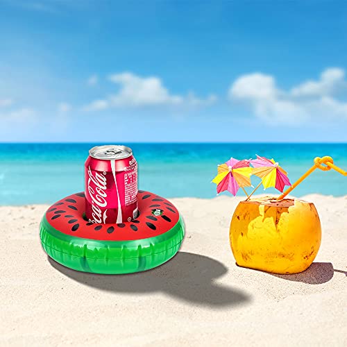 Utapossin Soporte Inflable para Bebidas, Flotadores para Bebidas En La Piscina, Portavasos Inflables, Posavasos Flotantes, Suministros De Decoración para Piscinas De Verano, Playa, Fiestas Acuáticas