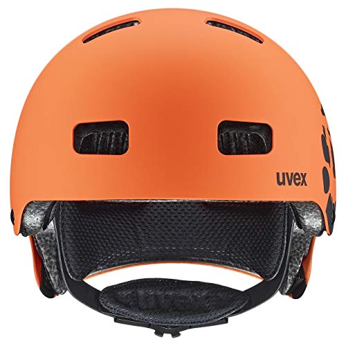 uvex Casco de Bicicleta Unisex Juvenil de 3 CC, Color Naranja Mate, 55-58 cm