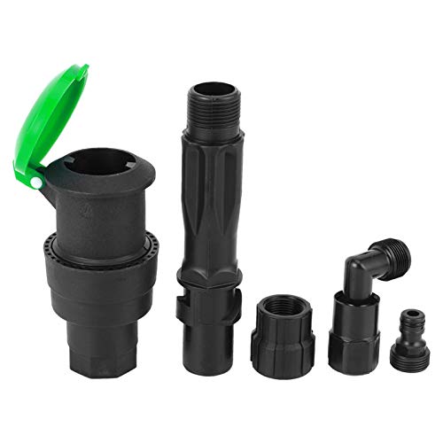 Válvula de entrada de agua estable de conector rápido de manguera práctica de cobre de rosca hembra,(5 piece set 1 inch 32mm internal teeth dn25)