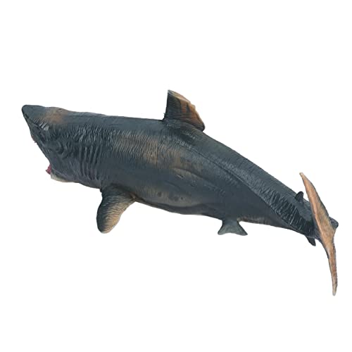 Veloraa Figurita de Animal, Juguetes Educativos de Plástico, Juguetes Duraderos de Tiburón, Animal Medel, Regalo de Cumpleaños para Niños Pequeños para Que los Niños Jueguen(XD-1 Shark-Hollow)