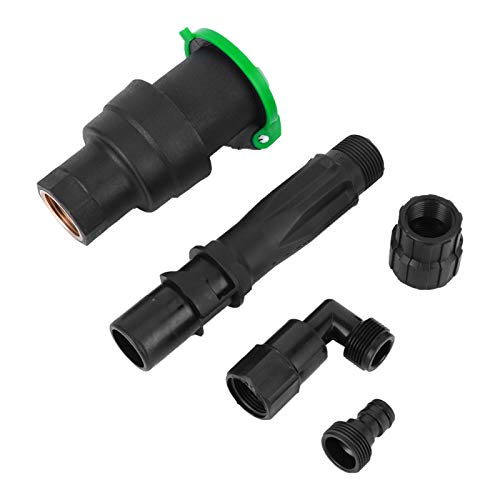 Venta loca Conector de entrada de agua anticorrosión, conector rápido de manguera PE + válvula de acoplamiento(5 piece set 1 inch 32mm internal teeth dn25)