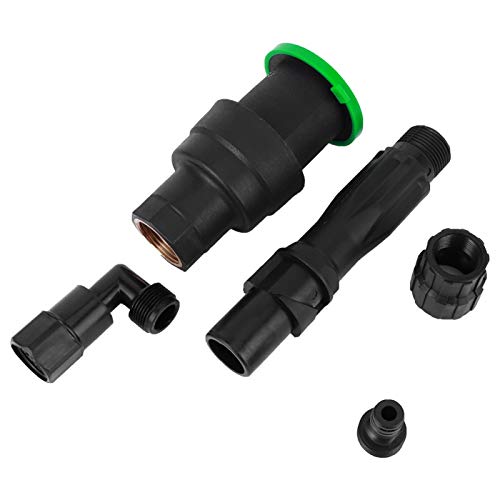 Venta loca Conector de entrada de agua anticorrosión, conector rápido de manguera PE + válvula de acoplamiento(5 piece set 1 inch 32mm internal teeth dn25)