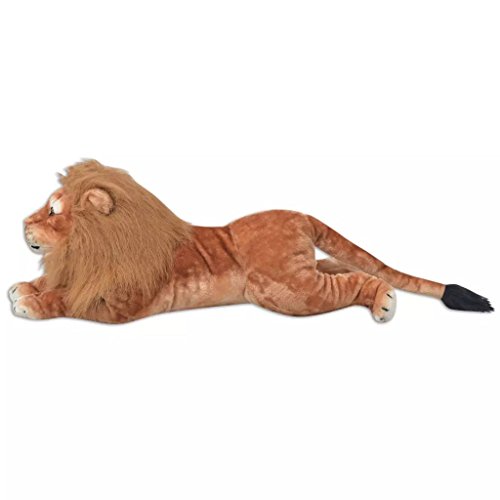 vidaXL León de Peluche Gigante Marrón XXL Animal de Peluche Juguete Decoración