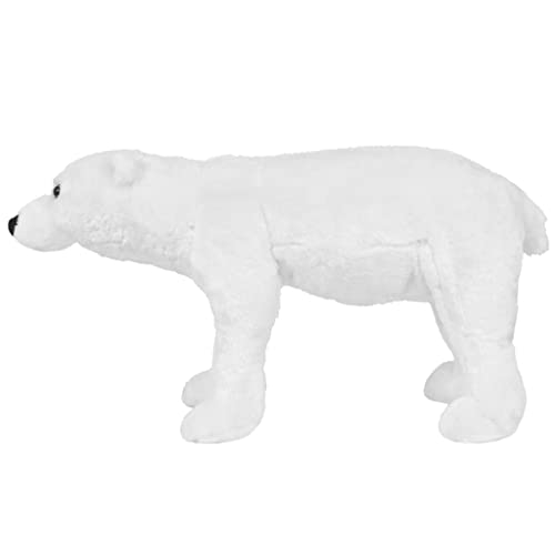 vidaXL Oso Polar de Peluche de Pie Blanco Tamaño XXL Animal de Juguete Osito