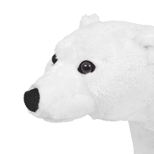 vidaXL Oso Polar de Peluche de Pie Blanco Tamaño XXL Animal de Juguete Osito