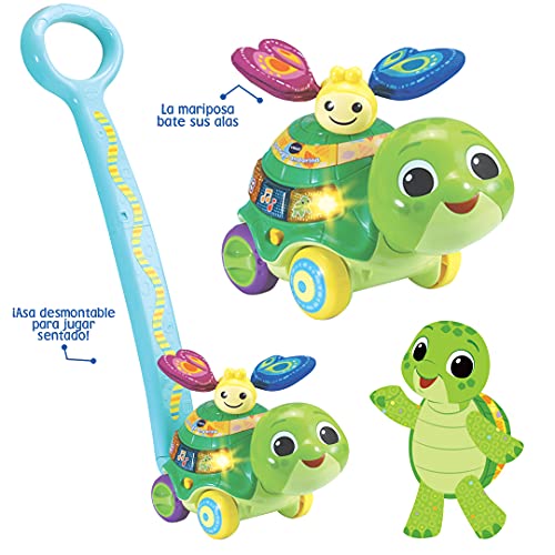 VTech Tortuga andarina, Juguete de Arrastre para bebés +12 Meses, Ayuda a Caminar-Versión ESP (3480-547622), Color