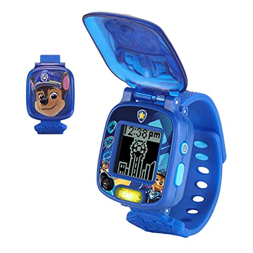 VTech VTech-123-525522 Patrulla Canina La Película, Reloj Educativo de Chase, Juguete Interactivo para niños +3 años, Voces Originales de los Personajes, versión ESP (3480-525522), Color