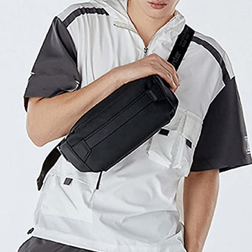 WANZSC Bolso Bandolera para Hombre, Moderno, Informal, con función práctica, en el Pecho, Bandolera, Bandolera, Bolso Escolar, Bandolera para Ordenador portátil