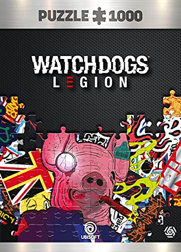 Watch Dogs Legion: Pig Mask | Puzzle 1000 Piezas | Incluye póster y Bolsa | 68 x 48 | Videojuego | Rompecabezas para Adultos y Adolescentes | para Navidad y Regalos | Decoración