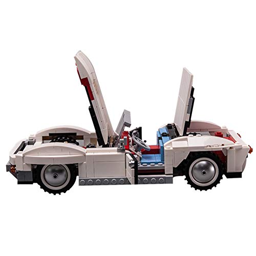 WDLY 650 PCS Bloque De Construcción Compatible con Lego Chevrolet Corvette Coche Deportivo, Puzzle Técnica Técnica Super Racing RC Kit, Juguete De Ladrillos para Adulto O Niño