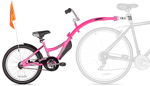 Weeride Co-Pilot Bicicleta Semi-tándem, Niños, Rosa, Mediano