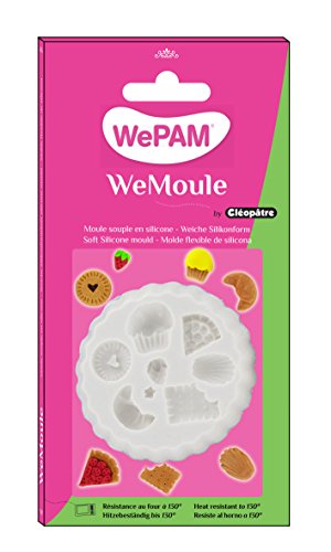 WePAM - PF00MD04 - WeMoule - Molde flexible para moldear varios pasteles con porcelana fría.