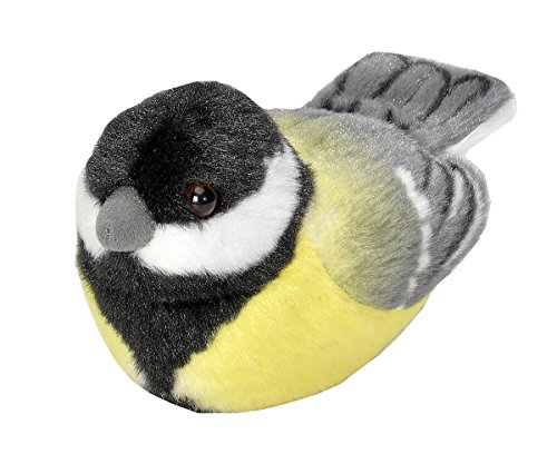 Wild Republic - Aves, Carbonero con Sonidos Reales Peluche, 13 - 16 cm (19485)