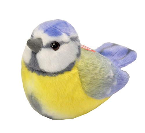 Wild Republic - Aves, Herrerillo con Sonidos Reales Peluche, 13 - 16 cm (19483)