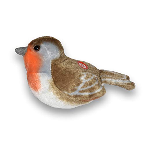 Wild Republic - Aves, Robin con Sonidos Reales Peluche, 13 - 16 cm (19490)