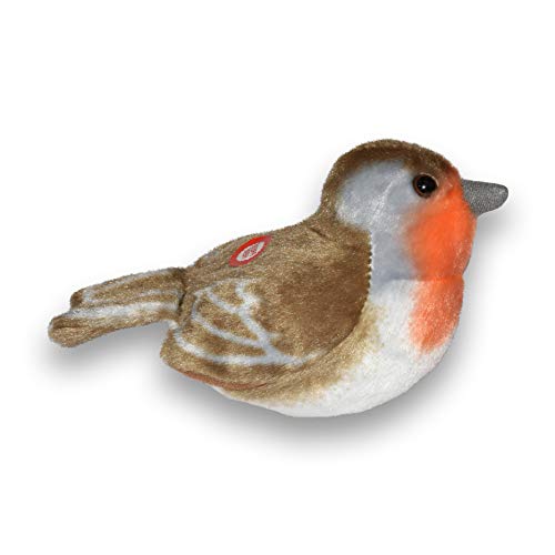 Wild Republic - Aves, Robin con Sonidos Reales Peluche, 13 - 16 cm (19490)