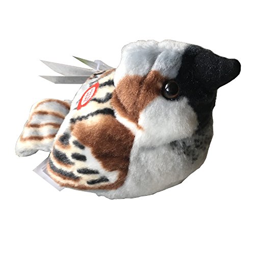 Wild Republic gorrión, Peluche con Sonido, 13 cm