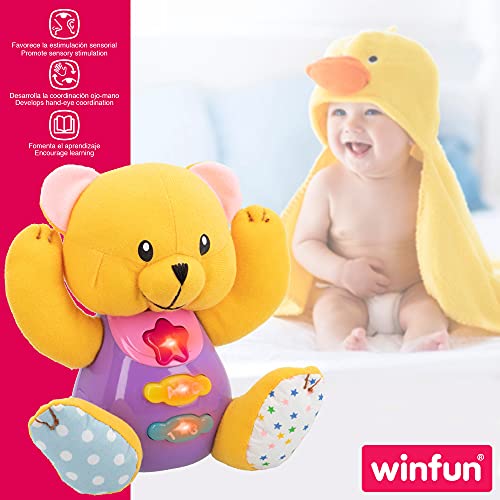 winfun 46860 Peluche Osito luz & Sonido +3m-español