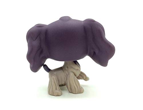 WooMax Littlest Pet Shop Juguete morado Cocker Spaniel Perro Cachorro Flor Ojos Juguete #672 Para Niños Niñas Niños Regalo