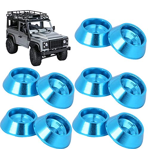 Wosune Cuña de Tornillo de aleación de Aluminio, 10 Piezas de cuña de Tornillo, cuña de Tornillo para MN-D90 para MN-D90 MN-99 MN-91 -45 Coche de Juguete Repuestos de Coche RC Modelo(Blue)