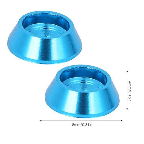 Wosune Cuña de Tornillo de aleación de Aluminio, 10 Piezas de cuña de Tornillo, cuña de Tornillo para MN-D90 para MN-D90 MN-99 MN-91 -45 Coche de Juguete Repuestos de Coche RC Modelo(Blue)