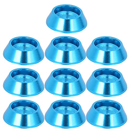 Wosune Cuña de Tornillo de aleación de Aluminio, 10 Piezas de cuña de Tornillo, cuña de Tornillo para MN-D90 para MN-D90 MN-99 MN-91 -45 Coche de Juguete Repuestos de Coche RC Modelo(Blue)