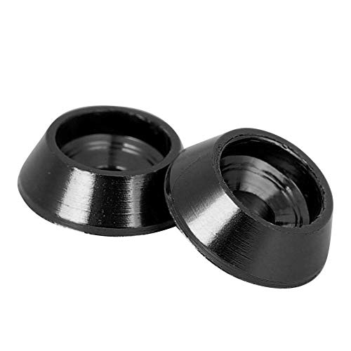 Wosune Cuña de Tornillo de aleación de Aluminio, Alta confiabilidad 10 Piezas Cuña de Tornillo, para Coche de Juguete Repuestos de Coche RC Modelo de Coche RC MN-D90 MN-99 MN-91 -45(Black)