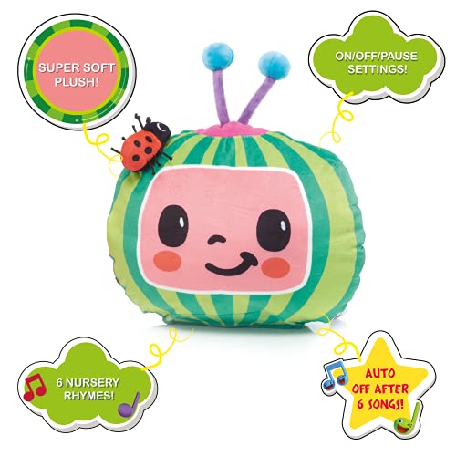 WOW! STUFF CoComelon Toys - Chupete musical para dormir, juguete de aprendizaje preescolar que reproduce 6 canciones para dormir y luz nocturna para niños pequeños, niñas y niños a partir de 2 años