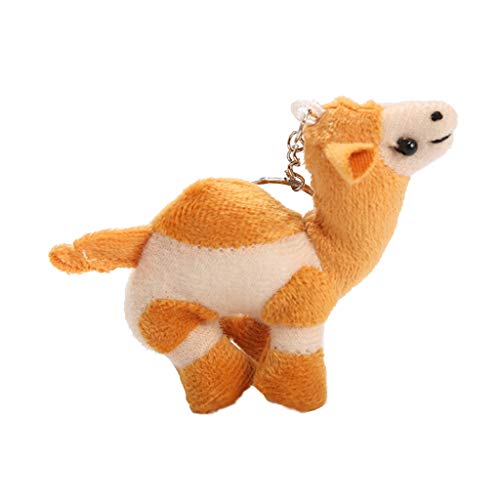 WOYAOFEI Camello de peluche de 10 cm, juguete de peluche para niños, divertido regalo para niños, adecuado como llavero, equipaje, regalo de peluche para niños (YE)