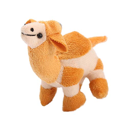 WOYAOFEI Camello de peluche de 10 cm, juguete de peluche para niños, divertido regalo para niños, adecuado como llavero, equipaje, regalo de peluche para niños (YE)