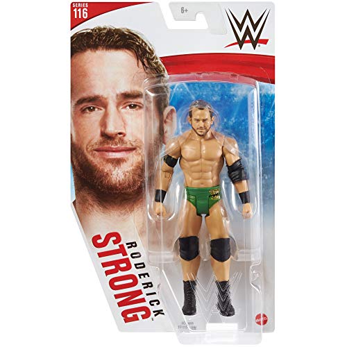 WWE Figura Roderick Strong, muñeco articulado de Juguete (Mattel GTG18)