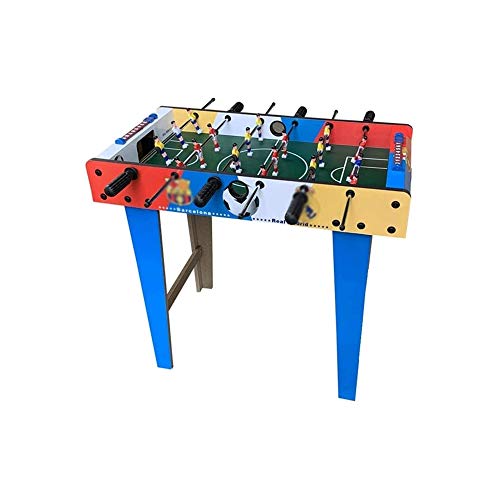 WYKDL Mesa de futbolín, juego de fútbol for niños y adultos con asas ergonómicas, juguetes mesa de futbolín de mesa mesa de juego doble mesa de adulto joven tipo rompecabezas analógico de puntuación d