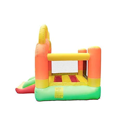 WYQQ Castillo Inflable para niños, Patio de Juegos de Dibujos Animados, al Aire Libre, niños, tobogán, Salto, trampolín Hinchable, Parque de Atracciones de Juego Suave