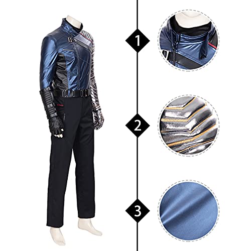 Xin Hai Yuan Películas Cosplay Invierno Soldado Disfraces Bucky Barnes Traje Uniforme Halloween Carnaval Personalizado, XL