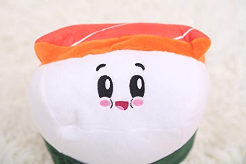 XINGYAO Juguete de Peluche 1pc 19cm Salmon Sushi Toy Plush Kawaii Food Pillow Cocina Sofá Restaurante Tienda Tienda Ventana Decorativa Almohada Sushi Pillow Muñeco de Peluche