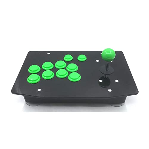 XKJ HK RAC-J500S-R Joystick del Juego de Arcade de la Mano Derecha USB Mango de Lucha por teléfono móvil Juego (Size : Green)