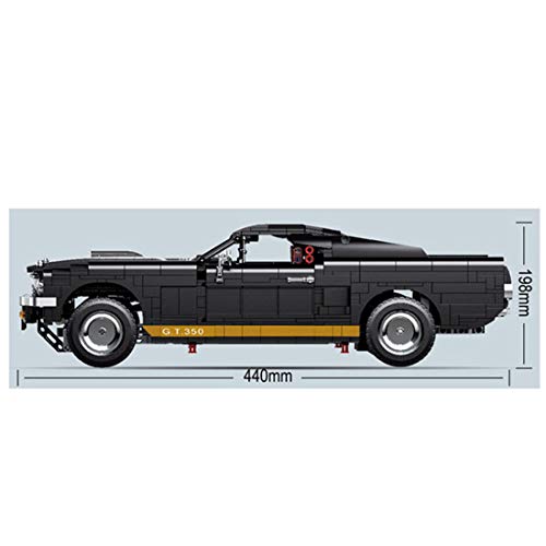 Xshion Retro Technik 1817 - Coche teledirigido con bloques de construcción para coche, modelos antiguos 1/10, compatible con Lego