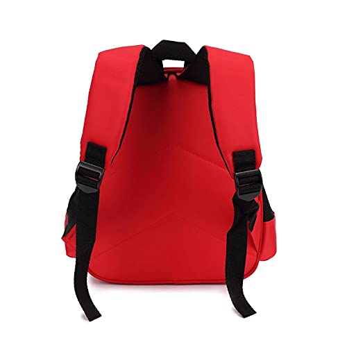 XYBB Mochila infantil 3D iron Man Estudiante Chica Mochila Adolescentes Mochila de dibujos animados Niño Mochila de viaje impermeable Rojo