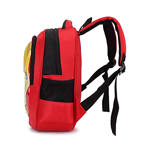 XYBB Mochila infantil 3D iron Man Estudiante Chica Mochila Adolescentes Mochila de dibujos animados Niño Mochila de viaje impermeable Rojo