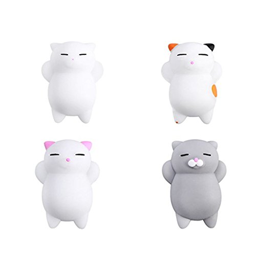 Yakiki Cat Squishy Gato Juguetes Mini Mochi Squeeze Kitty Toy Buns Stress Relief Toy Tiernos squishies de Animales Que recuperan su Forma Lentamente