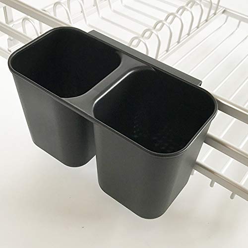 YCX Escurreplatos Plato Estante para Platos del Estante escurridor Plato, el Plato de Acero Inoxidable Estante para Platos Estante escurridor encimera de Secado por Aire,Negro