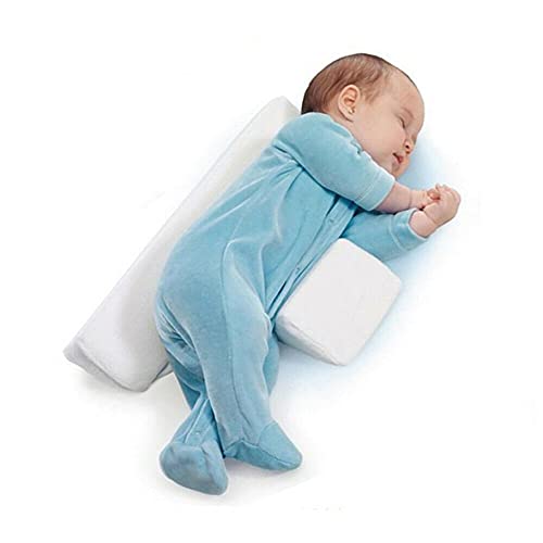 Ygerbkct Almohada para Dormir del Lado del bebé, Soporte de cuña, cojín antivuelco Ajustable para bebés, Almohada para bebé de posicionamiento Triangular