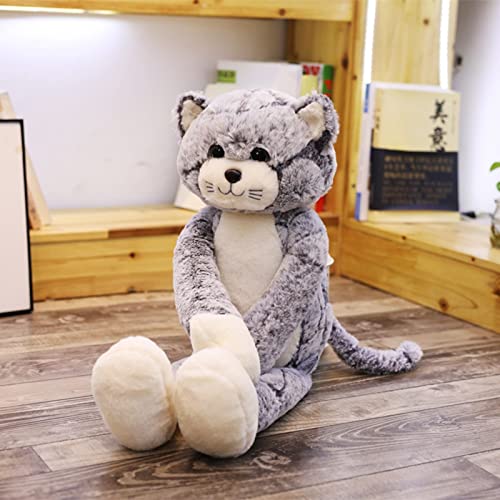 YIFEIJIAO Juguete de peluche, 20/27 pulgadas de felpa gatito muñeca de peluche figura de juguete almohada decoración de la casa w/3D Cara comodidad dormir muñeca regalo niños uva púrpura-70CM